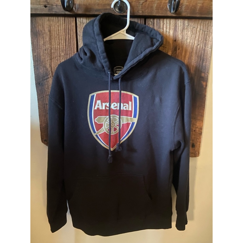 Men's Arsenal Black Hoodie Size M